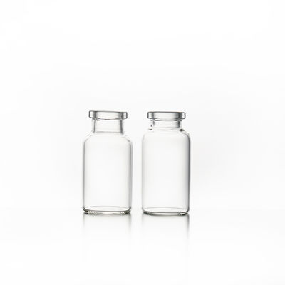 Transparent Pharmaceutical Glass Vials with Frosted Surface Handling Packed in Carton Box