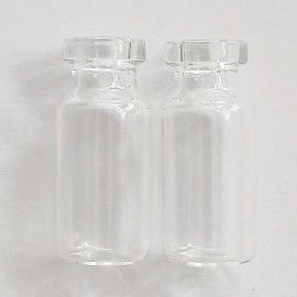 Borosilicate Round Pharmaceutical Glass Vials 13mm Mouth With Stopper