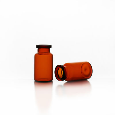 Amber Glass Vials Customized Logo Packaging in Carton Box MOQ 1000 Pieces