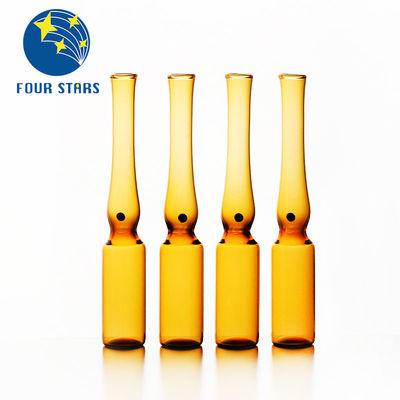 Amber Clear Pharmaceutical Empty Glass Ampoules YBB/ISO 1ml Ampule