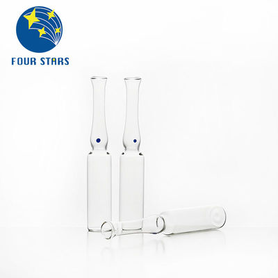 Smooth Surface Empty Glass Ampoules Easy Open End