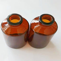 YBB Amber Round Bulk Glass Vials Neutral Borosilicate Glass