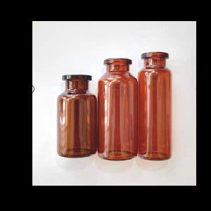 Neutral Borosilicate Amber Glass Vials Small Glass Pill Bottles ODM