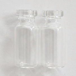 Borosilicate Round Pharmaceutical Glass Vials 13mm Mouth With Stopper