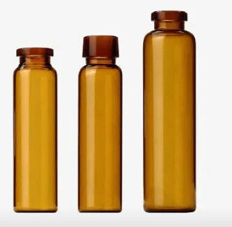 Round Soda Lime Glass Injection Glass Vials 10ml Clear And Amber