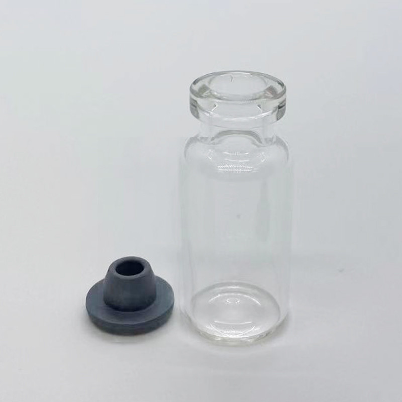 ISO 2R Clear Tubular Injection Glass Vial With Stopper